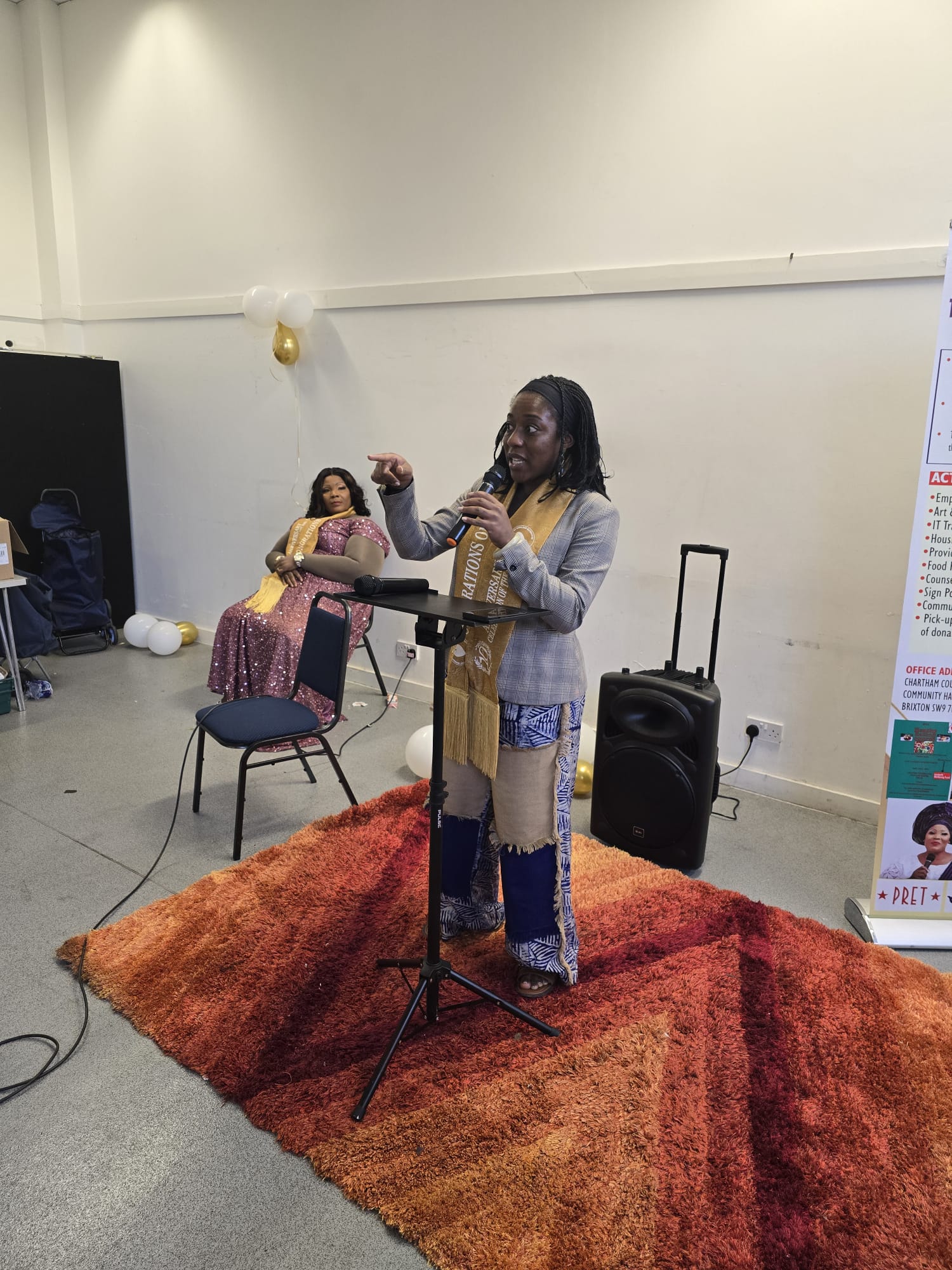 Inspirational presentation at the anniversary event