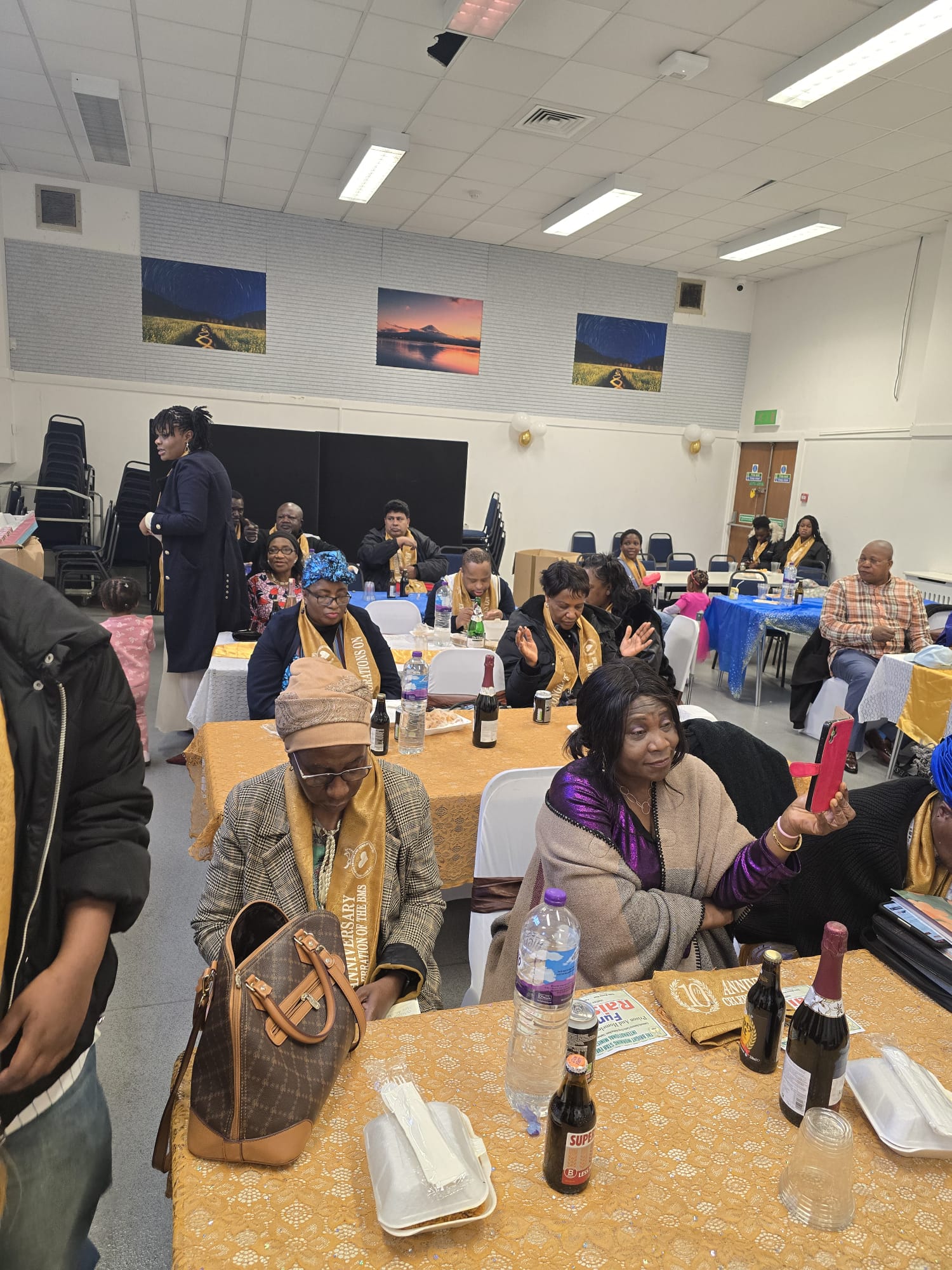 Community members engaged in celebration activities