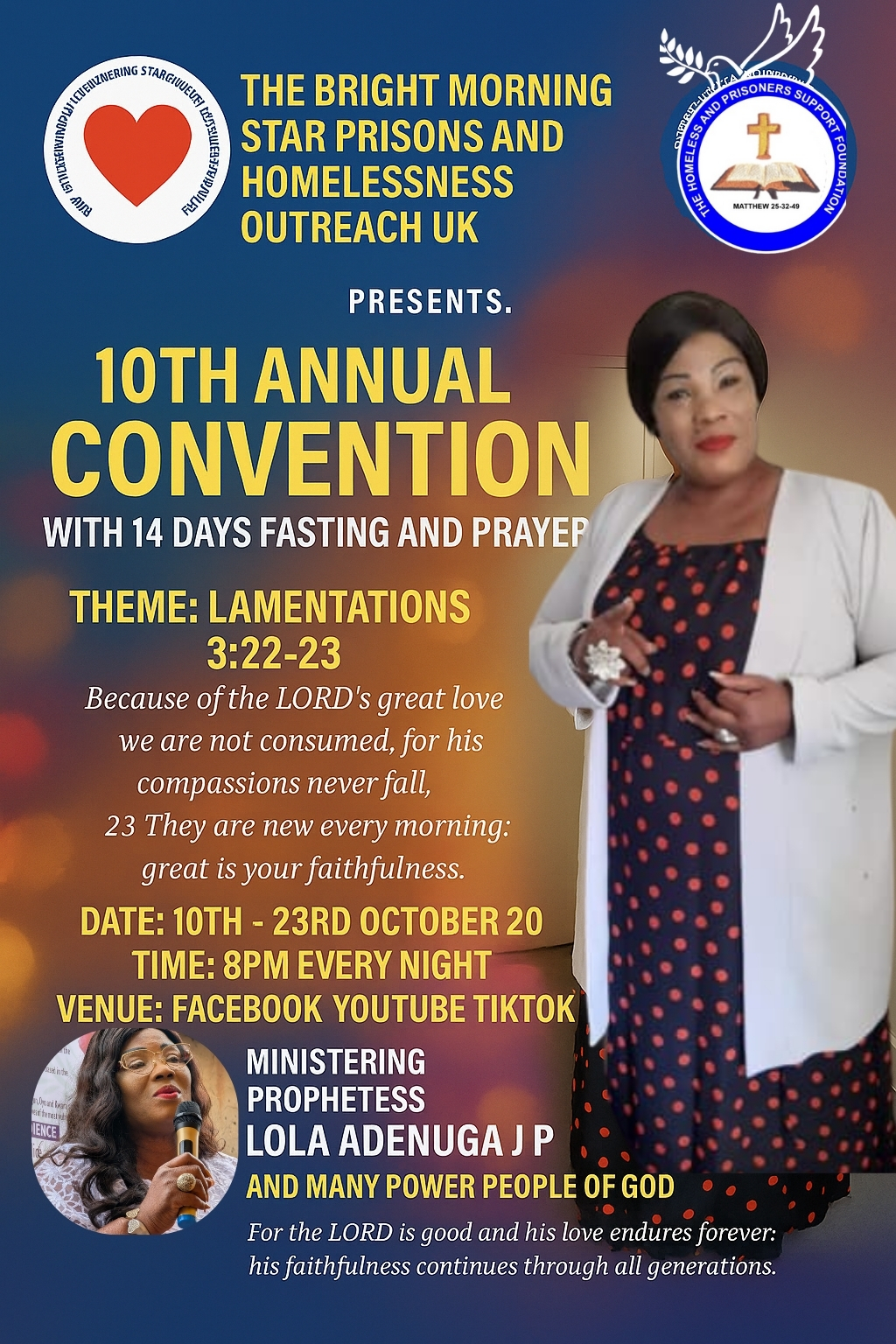 10th Annual Convention - Lamentations 3:22-23