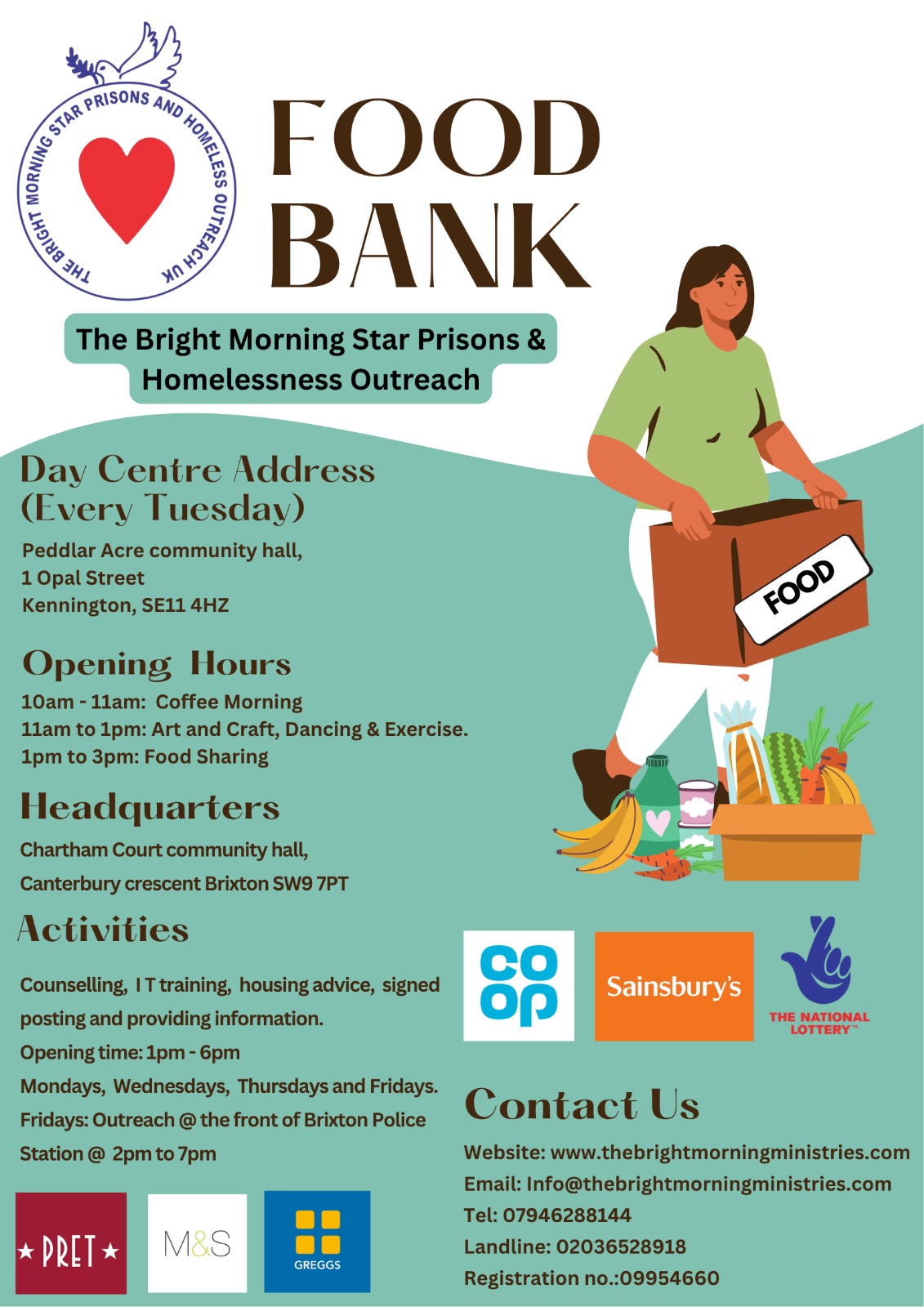 Food Bank Services Flyer