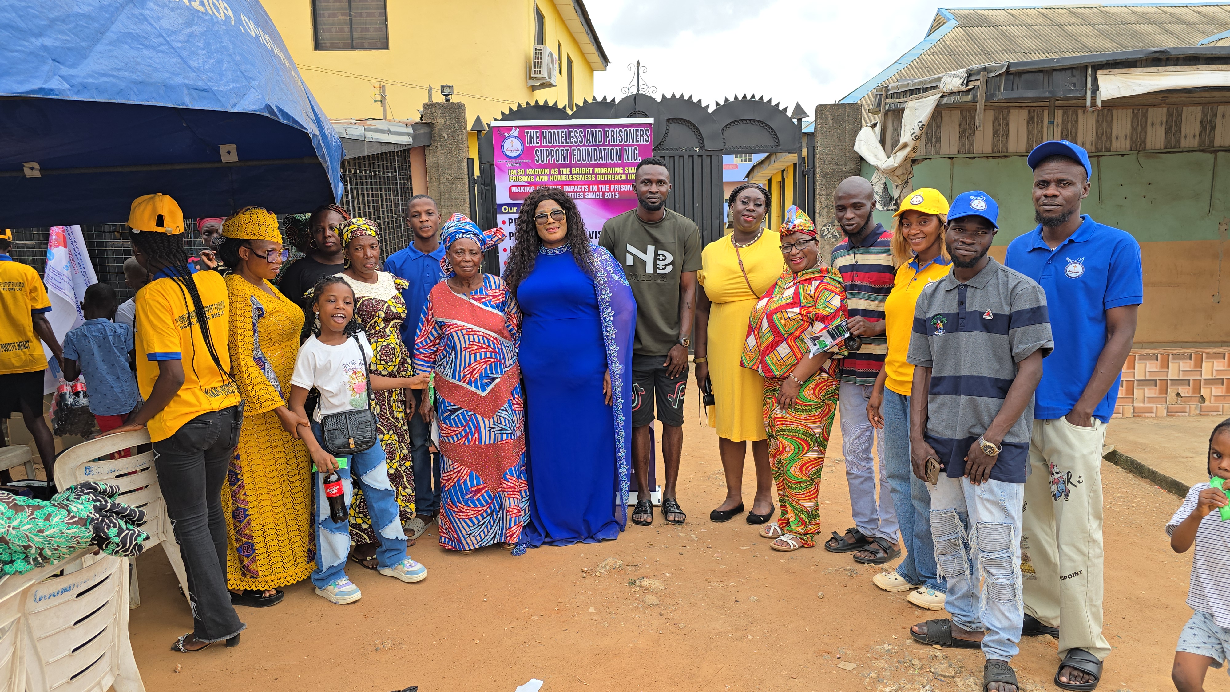 Mission 2025 Soul winning outreach team with community members in Ayobo, Lagos