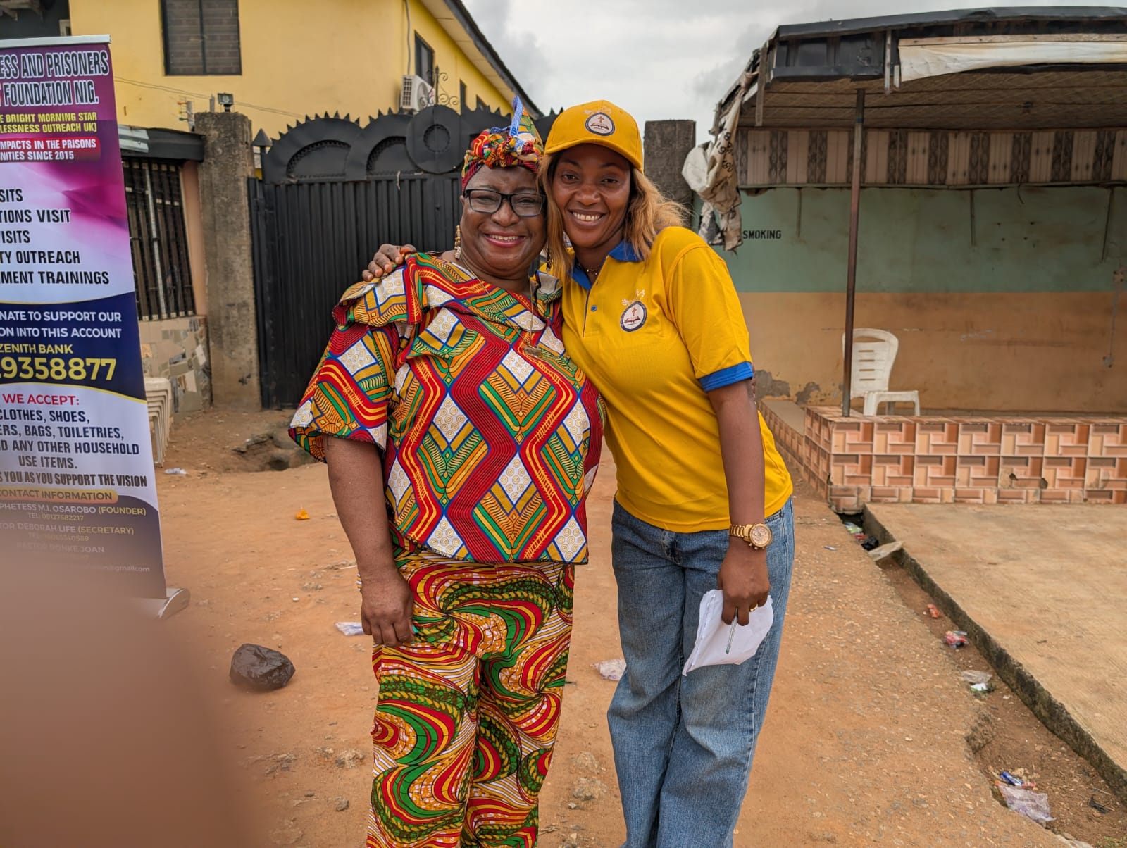 Founder connecting with local community members