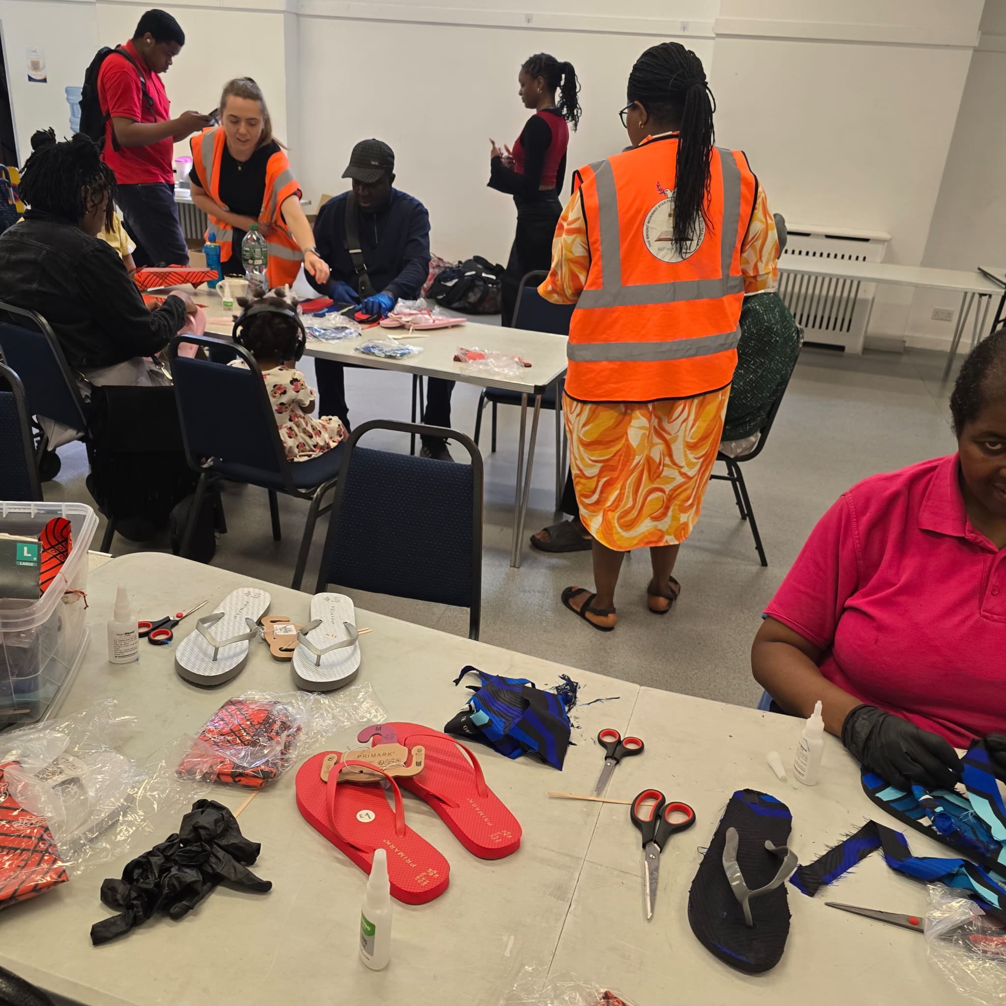 Volunteers supporting community activities